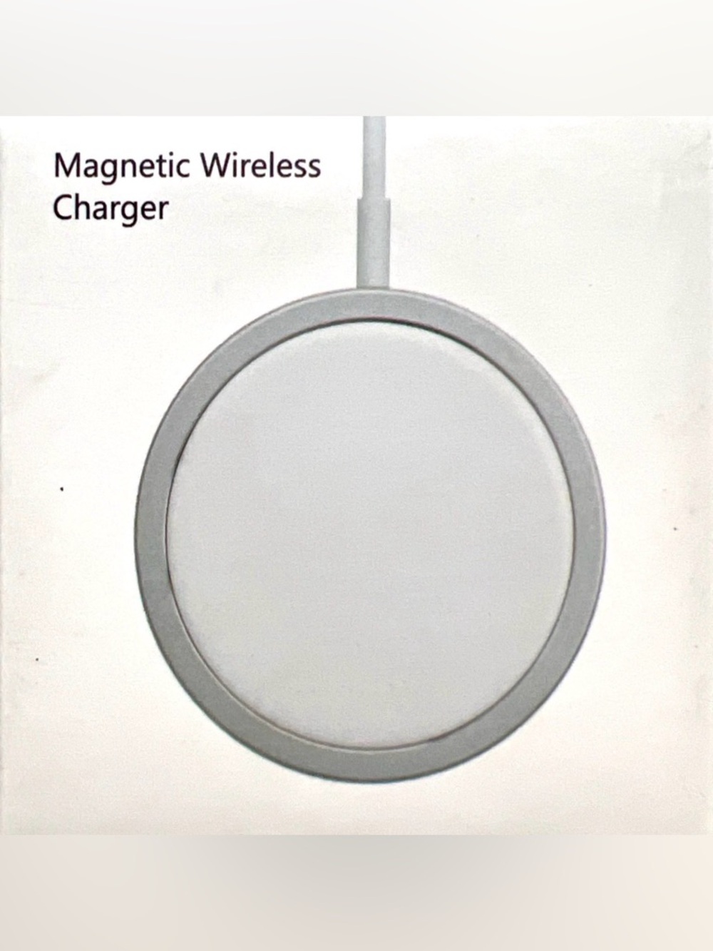 Magnetic Wireless Charger Pad - Silver/White